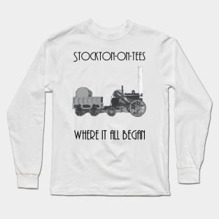 stephensons rocket stockton on tees Long Sleeve T-Shirt